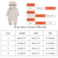 Baby Hooded Fleece Jumpsuit Snowsuit Bear Ears Warm 6-9 Months by Deal US
