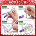 Leceha Metallic Glitter Outline Markers Pens 12 Colors Drawing Kids Teens by Deal US