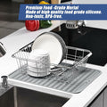 Silicone Dish Drying Mat Heat-Resistant Non-Slip Grey 15.7x17.7 Inch by Deal US
