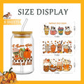 AFRITEE Transfer Stickers 8 Sheets Orange Thanksgiving Autumn Pumpkin Decor by Deal US