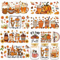 AFRITEE Transfer Stickers 8 Sheets Orange Thanksgiving Autumn Pumpkin Decor by Deal US