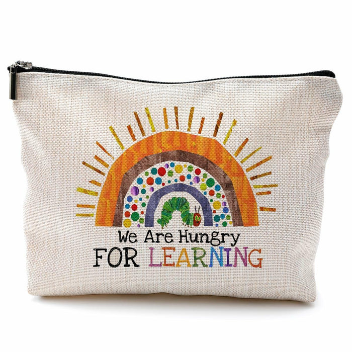 QGFM Teacher Makeup Bag Rainbow Cosmetic Purse Multicolor Travel Pouch by Deal US
