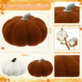 Beeveer 4 Pcs Pumpkin Throw Pillows 18x18in Brown White Sofa Cushion Covers by Deal US