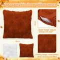 Beeveer 4 Pcs Pumpkin Throw Pillows 18x18in Brown White Sofa Cushion Covers by Deal US