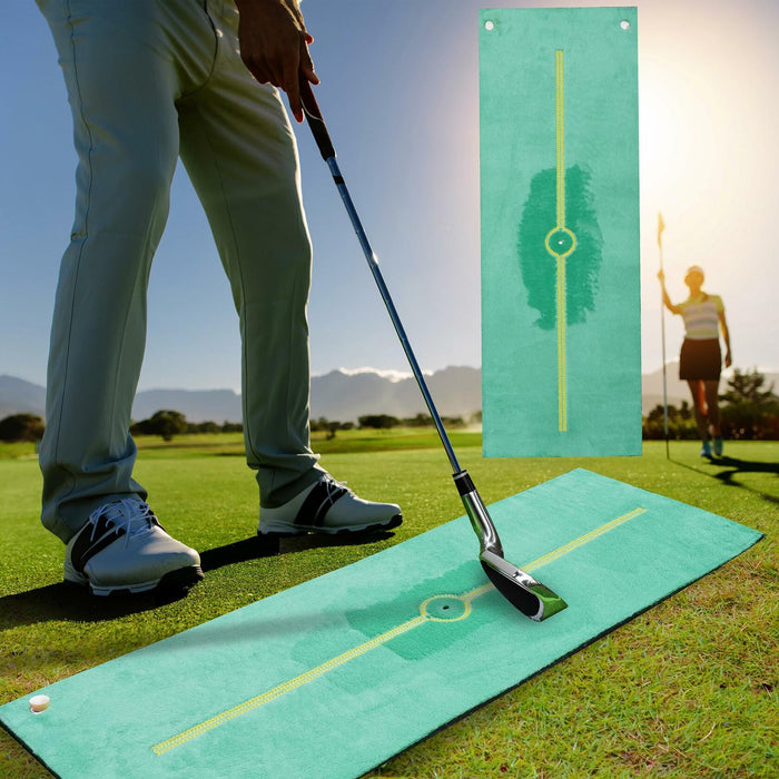 GAIARENA Golf Hitting Mat Swing Path Feedback Outdoor Training Mat Accessories by Deal US