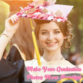 Knitgrip Graduation Cap Decoration Kit 98 Pc Pink Faux Flowers Butterfly by Deal US