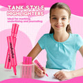 Qilery Highlighters 30 Pack Pink Tank Style Chisel Tip Quick Dry Markers by Deal US