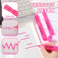 Qilery Highlighters 30 Pack Pink Tank Style Chisel Tip Quick Dry Markers by Deal US