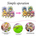 DIY Tabletop Diamond Art Kit Bird Crystal Cross Flower Painting Craft Kit by Deal US