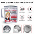 NAHOTICQ 90th Birthday Tumbler Mug 12oz Gift for Men Women by Deal US