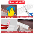 Yonilarey Wall Corner Protector 1.6x10.5ft Flexible Self Adhesive Trim by Deal US