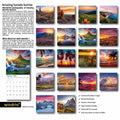 Gag Gift 2025 Wall Calendar Funny White Elephants Pooping Dogs 12x24 by Deal US