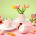 Sieral 3 Pcs Mini Tulip Ceramic Vase Tabletop Flower Pot Mother’s Day Gift by Deal US