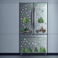 134 PCS Christmas Window Stickers Buffalo Plaid Truck Snowflake Black White by Deal US