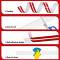 Yonilarey Wall Corner Protector 1.6x10.5ft Flexible Self Adhesive Trim by Deal US