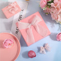 Lyrow 4 Rolls Crinkle Chiffon Ribbon 1.5in 22yd Light Pink Handmade Tulle by Deal US