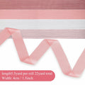 Lyrow 4 Rolls Crinkle Chiffon Ribbon 1.5in 22yd Light Pink Handmade Tulle by Deal US