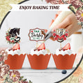Kosiz 100 Pcs Horse Derby Cupcake Toppers Racing Party Supplies Kit by Deal US