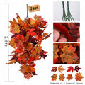 RECUTMS 2Pcs Artificial Autumn Maple Leaves Garland 2.5FT Fall Decor by Deal US
