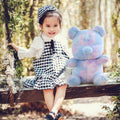 Tie Dye Bears Stuffed Animal Plush Toy Super Soft Cuddly Blue 9in by Deal US