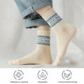 Glamorstar Women's Cotton Crew Socks 5 Pairs Blue Earth Size US One by Deal US