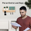 Lwenki Wall Mount Key Holder with 7 Hooks & Shelf 13.8x5.3x3.2 Inches by Deal US