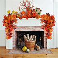 RECUTMS 2Pcs Artificial Autumn Maple Leaves Garland 2.5FT Fall Decor by Deal US