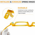 BFOCO Reading Glasses Metalless Screwless Spring Hinges +2.25 6 Pack by Deal US