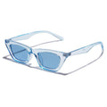 VANLINKER Skinny Cat Eye Sunglasses Women Clear Blue Frame by Deal US