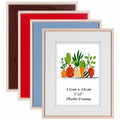 QUTREY Kids 5x7 Photo Frames Set of 4 Assorted Colors Tabletop Wall by Deal US
