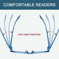 Oversized Reading Glasses Metalless Screwless Spring Hinges Women 6-Pack +2.50 by Deal US