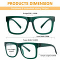 BFOCO Reading Glasses Metalless Screwless Spring Hinges +2.25 6 Pack by Deal US