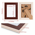 QUTREY Kids 5x7 Photo Frames Set of 4 Assorted Colors Tabletop Wall by Deal US