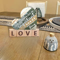 Wooden Heart Shaped Table Centerpiece Mom Gift Birthday Mothers Day Present by Deal US
