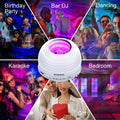 KEDEMAS Galaxy Projector with APP Remote Music Speaker Timer White by Deal US