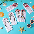 AHQiZFX Girls Flip Flop Socks 3D Print Pattern 3 Pairs Multi-color - One Size by Deal US