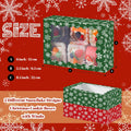 Gersoniel 24 Pcs Christmas Cookie Boxes with Window 8.6x6x2.5 Inch Red Green by Deal US