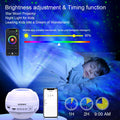 KEDEMAS Galaxy Projector with APP Remote Music Speaker Timer White by Deal US