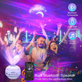 KEDEMAS Galaxy Projector with APP Remote Music Speaker Timer White by Deal US