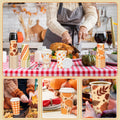 Umigy 60 Pack 16oz Fall Paper Coffee Cups with Lids & Stirrers 6 Designs by Deal US