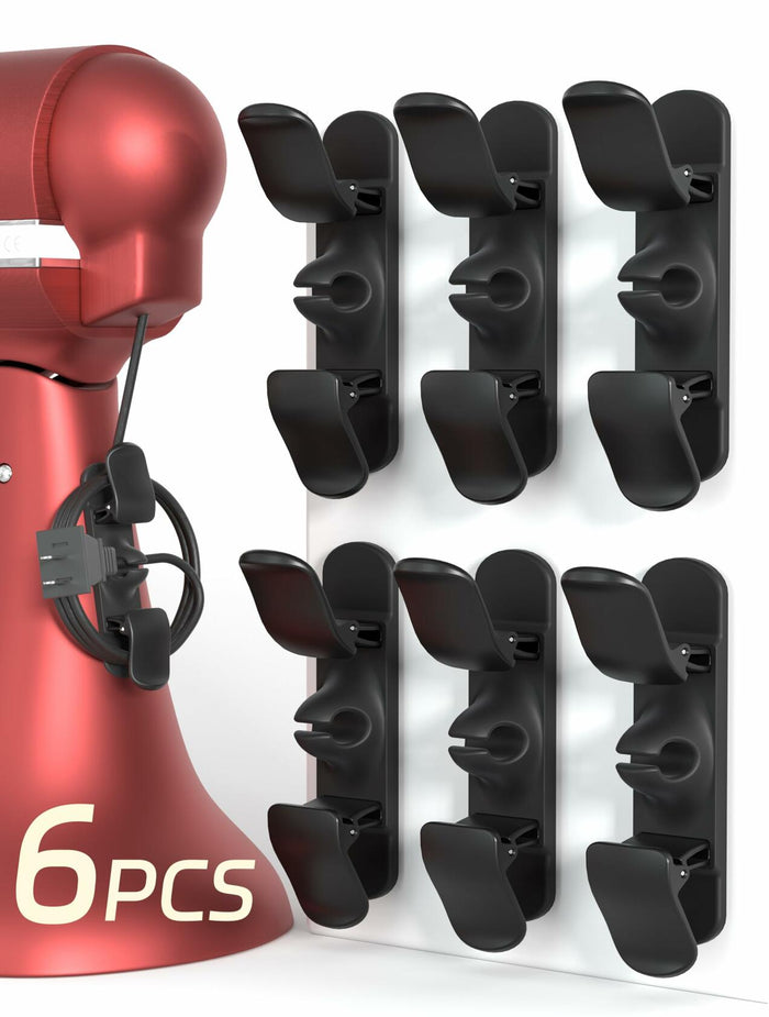 2025 Cord Organizer 6pcs Adjustable Kitchen Appliance Cord Holder Angles by Deal US