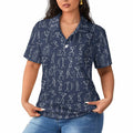 Golfer Hawaiian Women's Polo Golf Shirt Moisture Wicking Size Large by Deal US