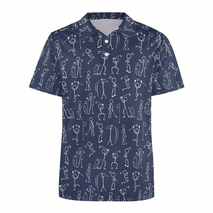 Golfer Hawaiian Women's Polo Golf Shirt Moisture Wicking Size Large by Deal US