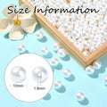 DanLingJewelry 1000pcs 10mm White Plastic Pearl Round Loose Beads by Deal US