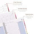 Rileys Academic Planner 2025-2026 Daily Weekly Monthly 8.5x11 Blue by Deal US