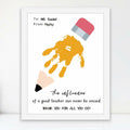 Teacher Gifts Framed Handprint Art Craft 9x12.6 Table Wall Decor by Deal US