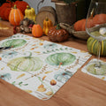 Casaido Pumpkin Dining Table Place Mats Set of 6 Waterproof 17x12 Inches by Deal US