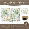 Casaido Pumpkin Dining Table Place Mats Set of 6 Waterproof 17x12 Inches by Deal US