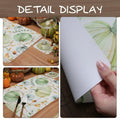 Casaido Pumpkin Dining Table Place Mats Set of 6 Waterproof 17x12 Inches by Deal US