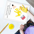 Teacher Gifts Framed Handprint Art Craft 9x12.6 Table Wall Decor by Deal US